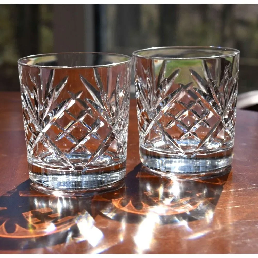 Set of 2 Gorham Crystal King Edward 